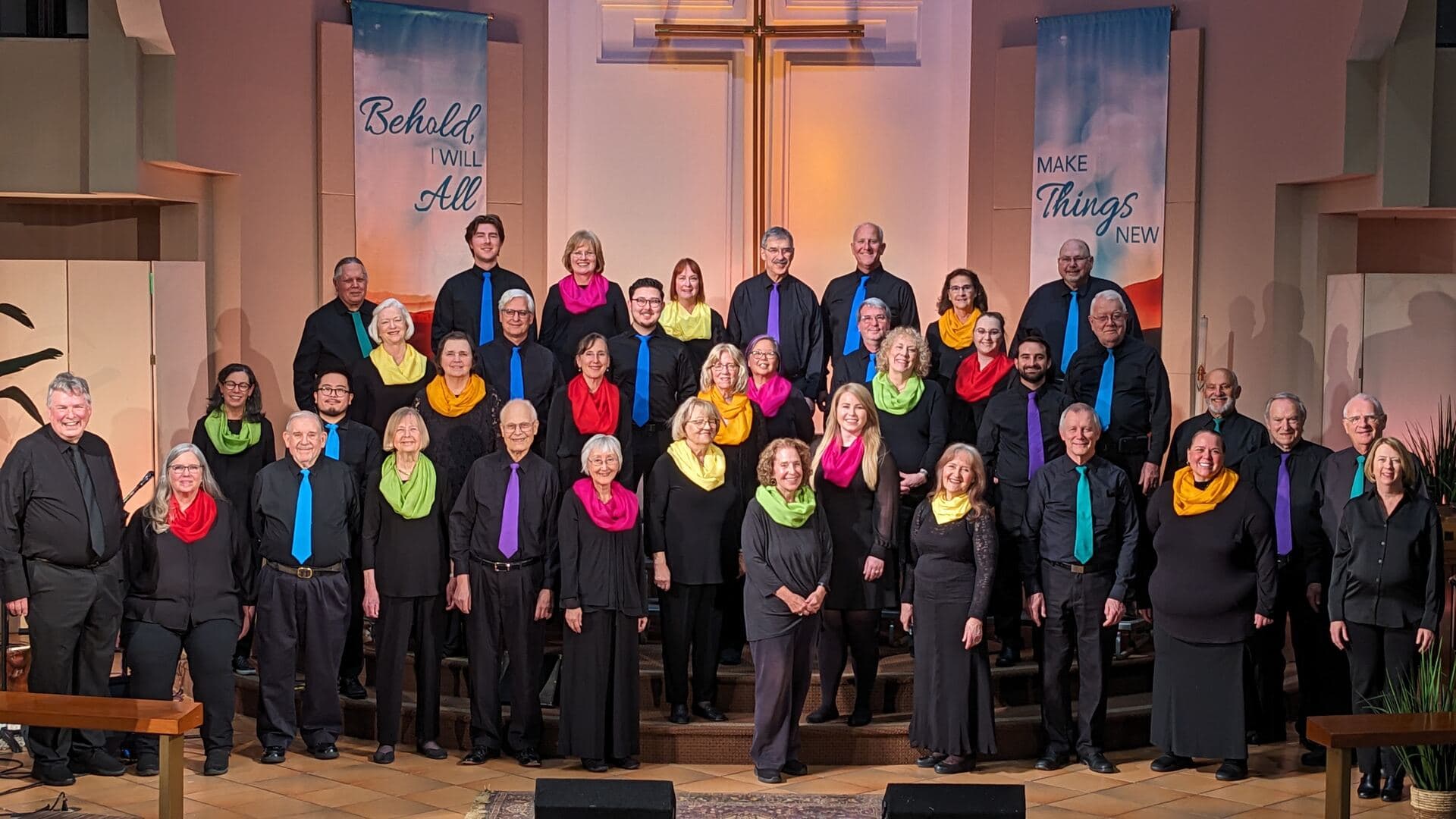 Chromatica Chorale performing the world premiere of Transfigurations