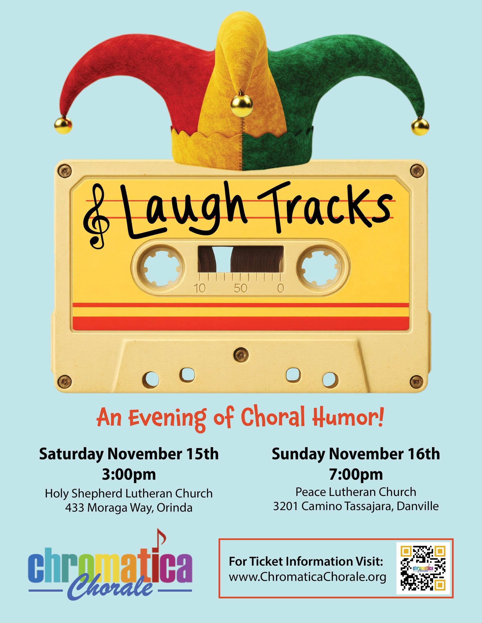 Laugh Tracks - An Evening of Choral Humor - Fall 2025